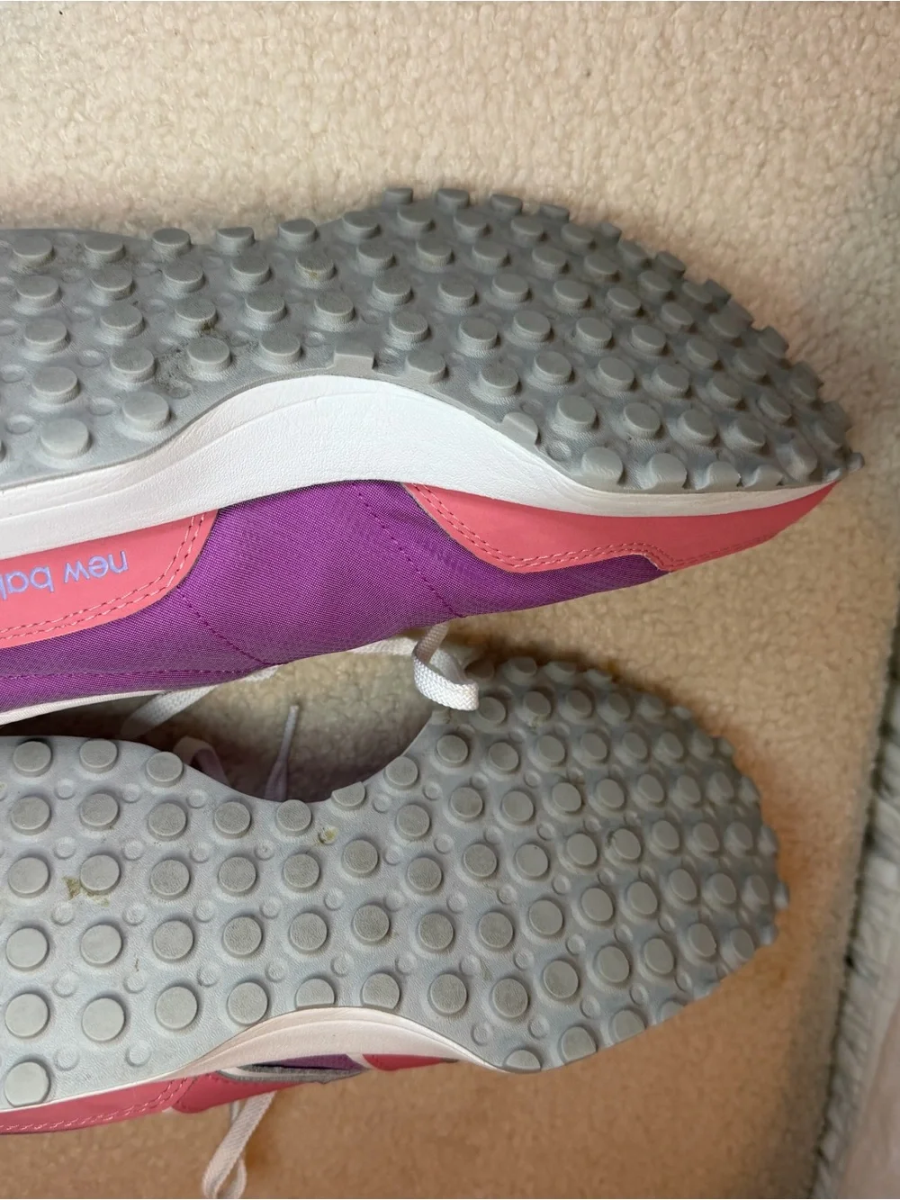 New Balance Pink and Purple 327 Sneakers - Picture 2 of 4